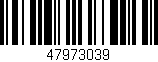 Código de barras (EAN, GTIN, SKU, ISBN): '47973039'