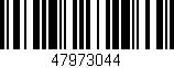 Código de barras (EAN, GTIN, SKU, ISBN): '47973044'