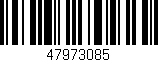 Código de barras (EAN, GTIN, SKU, ISBN): '47973085'