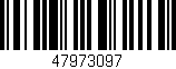 Código de barras (EAN, GTIN, SKU, ISBN): '47973097'