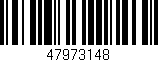 Código de barras (EAN, GTIN, SKU, ISBN): '47973148'