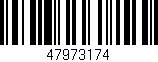 Código de barras (EAN, GTIN, SKU, ISBN): '47973174'