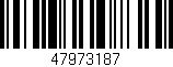 Código de barras (EAN, GTIN, SKU, ISBN): '47973187'