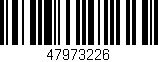 Código de barras (EAN, GTIN, SKU, ISBN): '47973226'