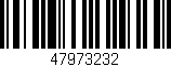 Código de barras (EAN, GTIN, SKU, ISBN): '47973232'