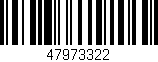 Código de barras (EAN, GTIN, SKU, ISBN): '47973322'