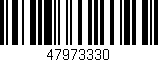 Código de barras (EAN, GTIN, SKU, ISBN): '47973330'