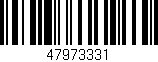 Código de barras (EAN, GTIN, SKU, ISBN): '47973331'