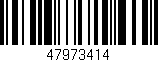 Código de barras (EAN, GTIN, SKU, ISBN): '47973414'