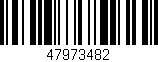 Código de barras (EAN, GTIN, SKU, ISBN): '47973482'