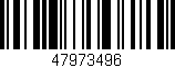 Código de barras (EAN, GTIN, SKU, ISBN): '47973496'