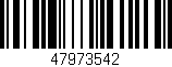 Código de barras (EAN, GTIN, SKU, ISBN): '47973542'