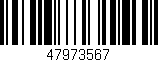 Código de barras (EAN, GTIN, SKU, ISBN): '47973567'