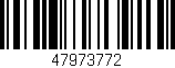 Código de barras (EAN, GTIN, SKU, ISBN): '47973772'