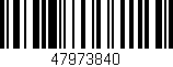 Código de barras (EAN, GTIN, SKU, ISBN): '47973840'
