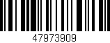 Código de barras (EAN, GTIN, SKU, ISBN): '47973909'