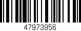 Código de barras (EAN, GTIN, SKU, ISBN): '47973956'