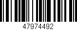 Código de barras (EAN, GTIN, SKU, ISBN): '47974492'