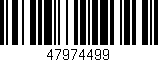 Código de barras (EAN, GTIN, SKU, ISBN): '47974499'