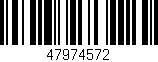 Código de barras (EAN, GTIN, SKU, ISBN): '47974572'