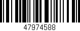 Código de barras (EAN, GTIN, SKU, ISBN): '47974588'