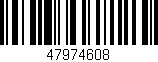 Código de barras (EAN, GTIN, SKU, ISBN): '47974608'