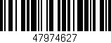 Código de barras (EAN, GTIN, SKU, ISBN): '47974627'