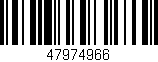 Código de barras (EAN, GTIN, SKU, ISBN): '47974966'