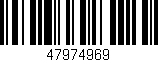 Código de barras (EAN, GTIN, SKU, ISBN): '47974969'