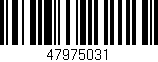 Código de barras (EAN, GTIN, SKU, ISBN): '47975031'