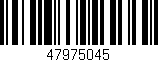 Código de barras (EAN, GTIN, SKU, ISBN): '47975045'