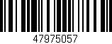 Código de barras (EAN, GTIN, SKU, ISBN): '47975057'