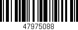 Código de barras (EAN, GTIN, SKU, ISBN): '47975088'