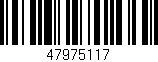 Código de barras (EAN, GTIN, SKU, ISBN): '47975117'