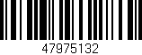 Código de barras (EAN, GTIN, SKU, ISBN): '47975132'