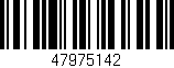 Código de barras (EAN, GTIN, SKU, ISBN): '47975142'