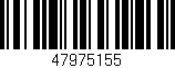 Código de barras (EAN, GTIN, SKU, ISBN): '47975155'