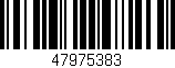 Código de barras (EAN, GTIN, SKU, ISBN): '47975383'