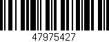 Código de barras (EAN, GTIN, SKU, ISBN): '47975427'