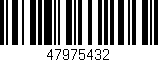 Código de barras (EAN, GTIN, SKU, ISBN): '47975432'