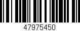 Código de barras (EAN, GTIN, SKU, ISBN): '47975450'