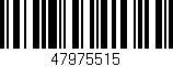 Código de barras (EAN, GTIN, SKU, ISBN): '47975515'