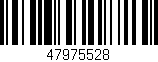 Código de barras (EAN, GTIN, SKU, ISBN): '47975528'