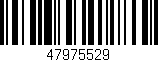 Código de barras (EAN, GTIN, SKU, ISBN): '47975529'