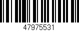 Código de barras (EAN, GTIN, SKU, ISBN): '47975531'