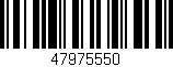 Código de barras (EAN, GTIN, SKU, ISBN): '47975550'