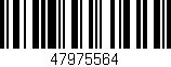 Código de barras (EAN, GTIN, SKU, ISBN): '47975564'