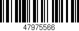 Código de barras (EAN, GTIN, SKU, ISBN): '47975566'
