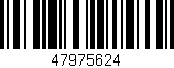 Código de barras (EAN, GTIN, SKU, ISBN): '47975624'