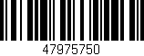 Código de barras (EAN, GTIN, SKU, ISBN): '47975750'